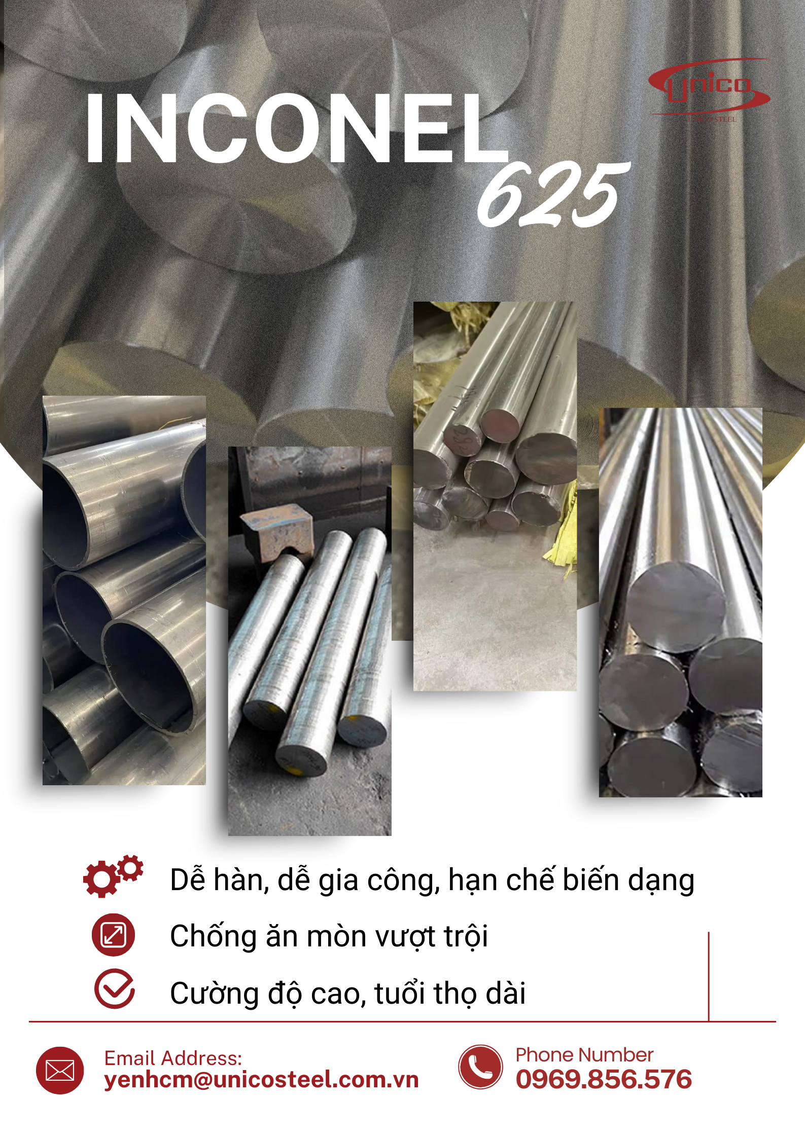 CUNG CẤP INCONEL - SIÊU HỢP KIM CHỊU NHIỆT, CHỐNG ĂN MÒN